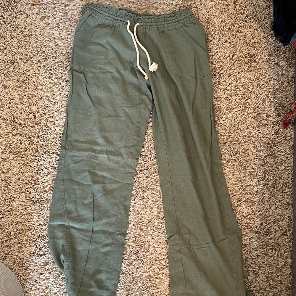Roxy Sage Green Casual Pants